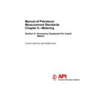 API MPMS Chapter 5.4 (R2015)