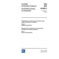 IEC 61995-1 Ed. 1.0 b:2005