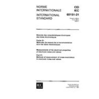 IEC 60151-21 Ed. 1.0 b:1969