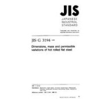 JIS G 3194:1998
